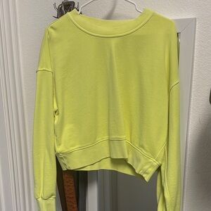 lululemon athletica neon Lime Green Sweatshirt